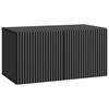 vidaXL Sienā piestiprināms TV skapis 59,5 x 31 x 30 cm Melns