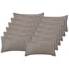 vidaXL Spilvenu pārvalks 12 gab. HOUTEN Gai&scaron;i pelēka 40 x 80 cm Boucl&eacute;