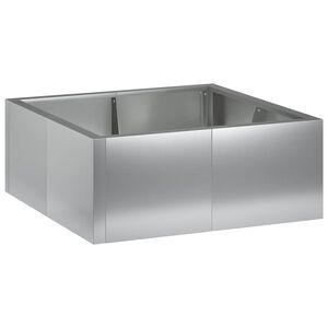 vidaXL Aizturo&scaron;ā siena 4 gab. 100 x 100 x 30 cm Cinkota tērauda
