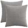 vidaXL Spilvenu pārvalks 2 pcs HEERLEN Gai&scaron;i pelēka 45 x 45 cm