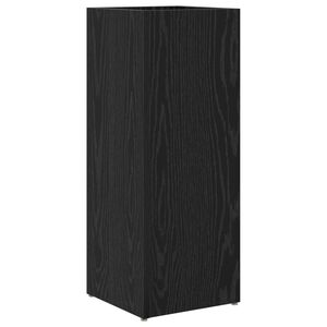 vidaXL Lietussarga statīvs Melns ozolkoks 25 x 24,5 x 64 cm