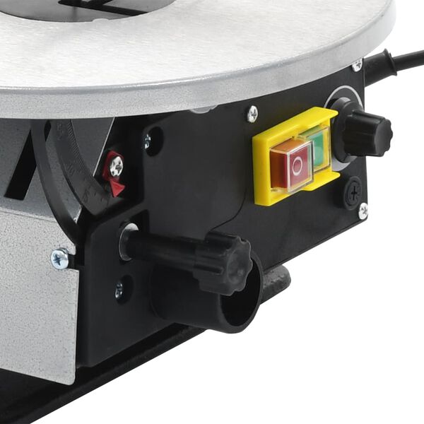 vidaXL finierzāģis ar gaismiņu, tērauds, grie&scaron;anas dziļums 406 mm