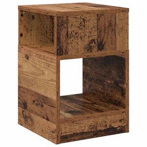 vidaXL Papildu galdiņ&scaron; Vecs koks 30,5 x 30 x 45 cm Inženierijas koks