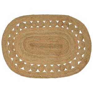 vidaXL Paklājs Brūna 100 x 152 cm Džuta