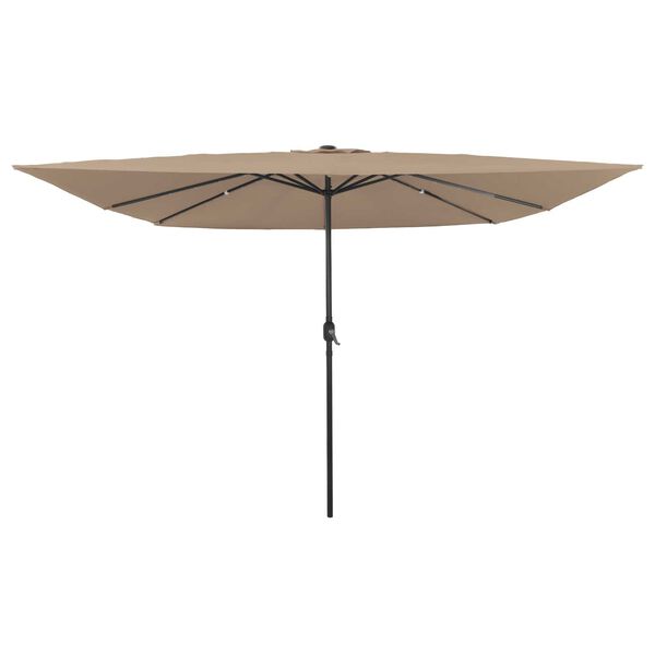 vidaXL Dārza parasols Taupe un Melns 295 x 295 x 245 cm