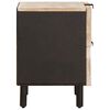 vidaXL Nakts skapītis 2 pcs Balts 40 x 33 x 46 cm Cieta mango koksne