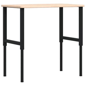 vidaXL darbagalds, 100x60x(71,5-98) cm, ozola masīvkoks, taisnstūra