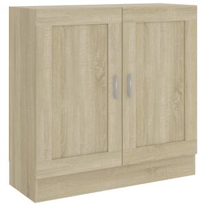 vidaXL grāmatu skapis, ozolkoka krāsa 82,5x30,5x80cm inženierijas koks