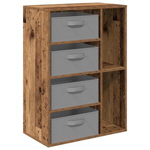 vidaXL Puse ar atvilktni Vecs koks 60 x 33,5 x 84 cm