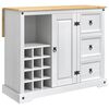 VidaXL Virtuves Uzglabā&scaron;ana Balts un medus vasks 112 x 70 x 91,5 cm