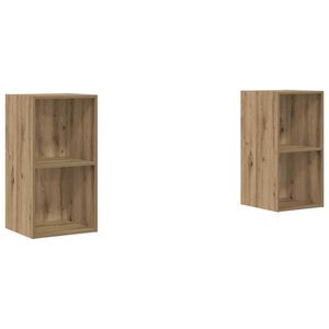 vidaXL TV skapī&scaron;u komplekts 2 pcs Artisānā ozols 37 x 37 x 72 cm