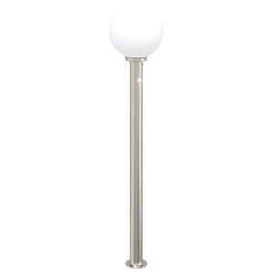 vidaXL stabveida gaismeklis ar sensoru, 120 cm, nerūsējo&scaron;ais tērauds, IP44