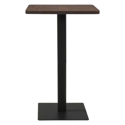 vidaXL bistro galds, 78,5x78,5x107cm, tumša pelnu krāsa
