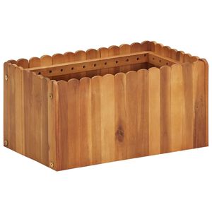 vidaXL augstā puķu kaste, 50x30x25 cm, akācijas masīvkoks