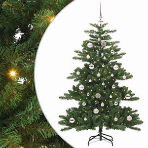 vidaXL Mākslīgā Saliekamā Ziemassvētku Egle Zaļa 150 cm PVC un tērauds