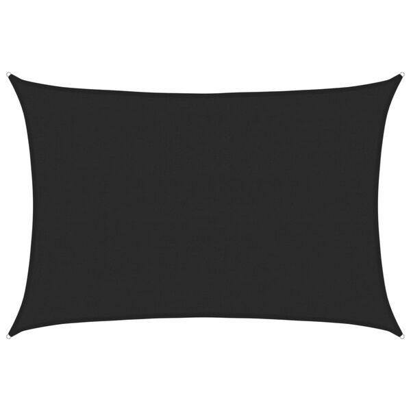 vidaXL saulessargs, 160 g/m&sup2;, melns, 4x5 m, HDPE
