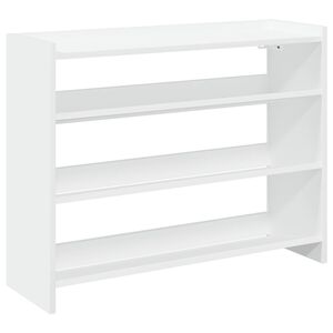 vidaXL apavu plaukts, balts, 80x25x62 cm, inženierijas koks