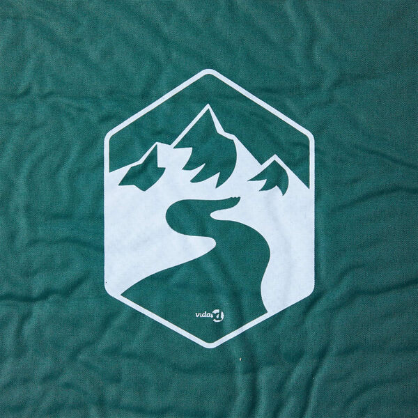 vidaXL pašpiepūšams kempinga matracis, spilvens, vienvietīgs, zaļš