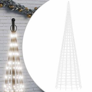 vidaXL LED Ziemassvētku eglīte 3000 LED auksti balta 800 cm
