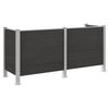 vidaXL Atkritumu tvertnes žogs Pelēka 237 x 85 x 115 cm