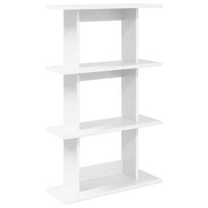 vidaXL Sienas plaukts Pie sienas Balts 56 x 20 x 90 cm