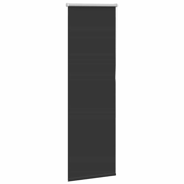 vidaXL rullo žalūzija melna 60x175 cm auduma platums 55,7cm poliesters