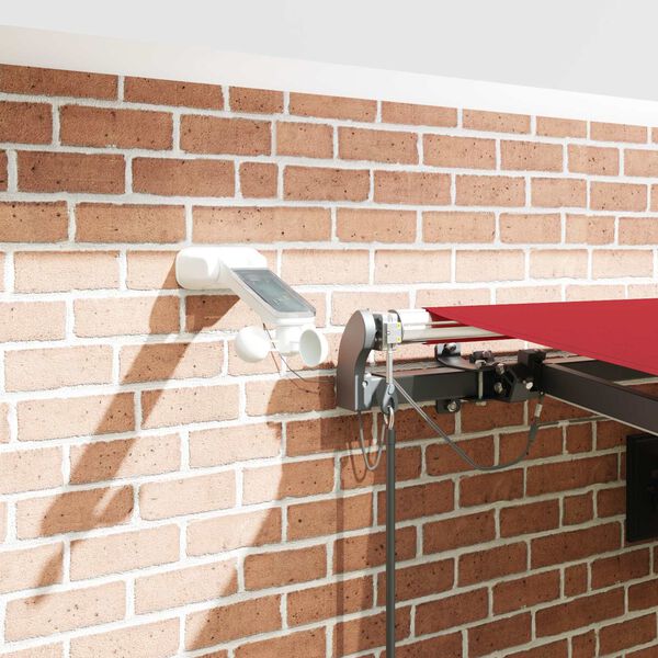 vidaXL Pārsega audums ar Sarkana 450 &times; 350 cm Poliesters