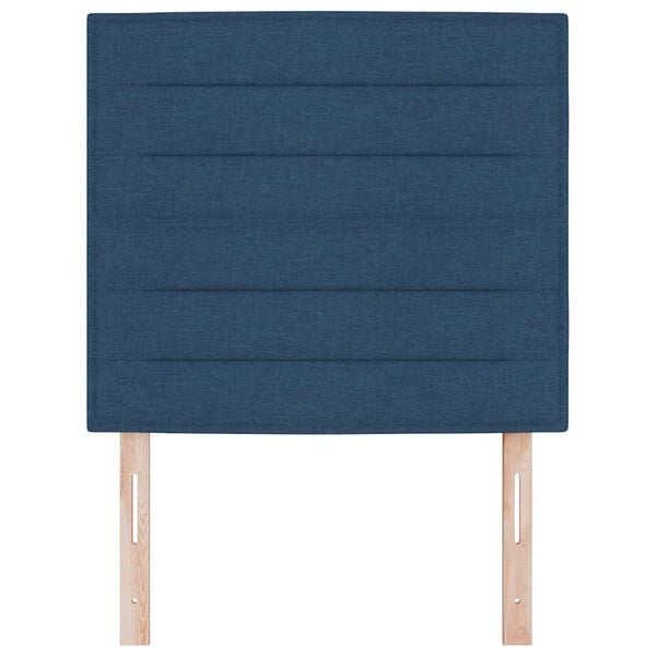 vidaXL Galvgalis ar galvas klāju Zila 80 cm Mākslīgā āda