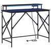 vidaXL Galds Melns ozolkoks Inženierijas koks 100 x 50 x 86,5 cm