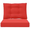 vidaXL Āra dīvāna spilvens 2 pcs Sarkana Poliesters