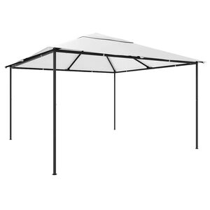 vidaXL dārza nojume, 4x4x3 m, balta, 180 g/m&sup2;