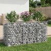 vidaXL Gabions pacelta gulta Sudraba 150 x 50 x 80 cm Cinkots tērauds