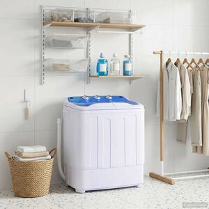 vidaXL mini veļasma&scaron;īna, 5,6 kg, divi kubli