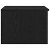 vidaXL Kafijas galdiņš Melns ozols 50 x 50 x 36 cm Inženierijas koks