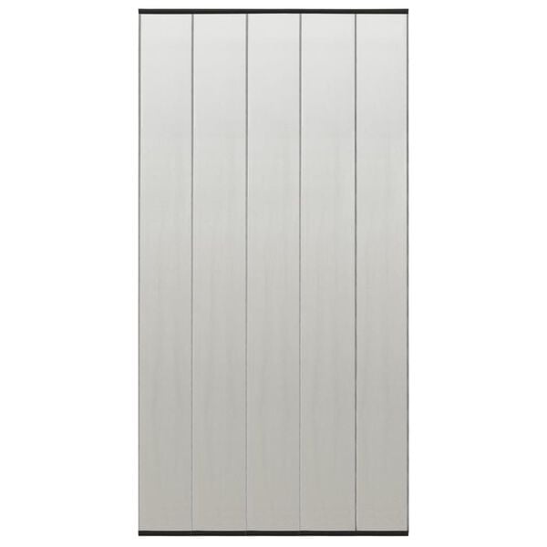vidaXL kukaiņu siets durvīm, piecdaļīgs, melns, 120x240 cm