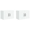 vidaXL Sienas skapis PORTO 2 pcs Balts 60 x 31 x 40 cm