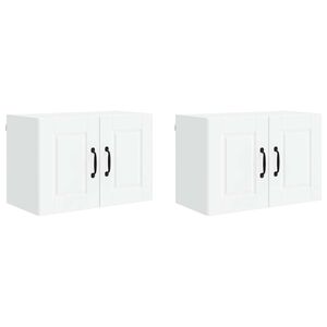 vidaXL Sienas skapis PORTO 2 pcs Balts 60 x 31 x 40 cm
