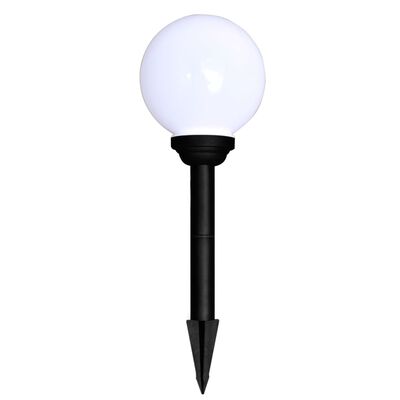 vidaXL āra lampas, 8 gab., LED, 15 cm, ar zemes mietiņiem
