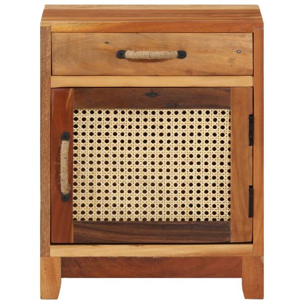 vidaXL naktsskapītis, 40x30x50 cm, pārstrādāts masīvkoks