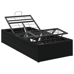 vidaXL Elektriskā regulējamā gultas rāmis Melns 200 x 70 x 33,5 cm