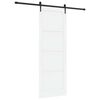 vidaXL Slīdo&scaron;ās durvis ORKDAL 83 x 232 cm Priedes masīvkoks Balts
