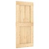 vidaXL Slīdo&scaron;ās durvis NARVIK Dabiska un melna 90 x 210 cm (213,5 cm)
