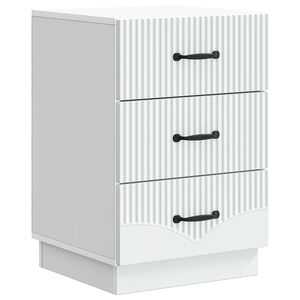vidaXL Nakts skapītis Balts 43 x 41 x 63,5 cm Inženierijas koks