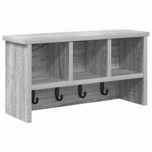 vidaXL Sienas pakaramais Pie sienas Pelēks Sonoma 50 x 16 x 26 cm