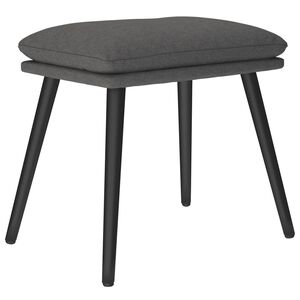 vidaXL kājsoliņ&scaron;, 45x29,5x35 cm, tum&scaron;i pelēks audums