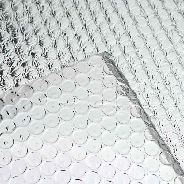 vidaXL Radiatora siltuma atstarotājs Sudraba 30 x 0.6 m Polietilēns