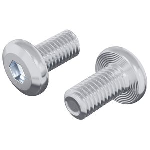 vidaXL Slēdzene skrūve Vienkrāsains 2 pcs Sudraba M6 x 12 mm Tērauds