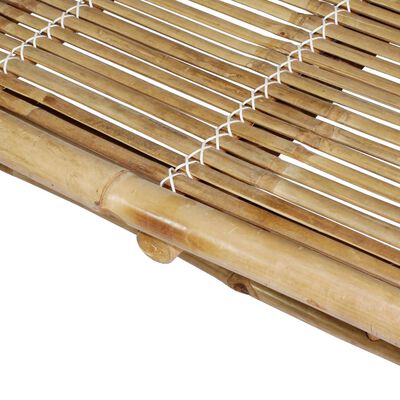 vidaXL divvietīgs sauļošanās zvilnis, bambuss