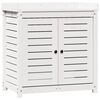 vidaXL stādī&scaron;anas galds ar plauktiem, balts, 82,5x50x86,5 cm, priede