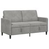 vidaXL Sofas ar uzglabā&scaron;anu Gai&scaron;i pelēka 152 x 78 x 87 cm Poliesters
